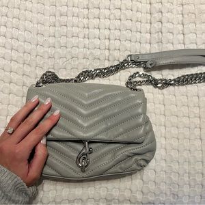 Rebecca Minkoff • Edie Crossbody in silver